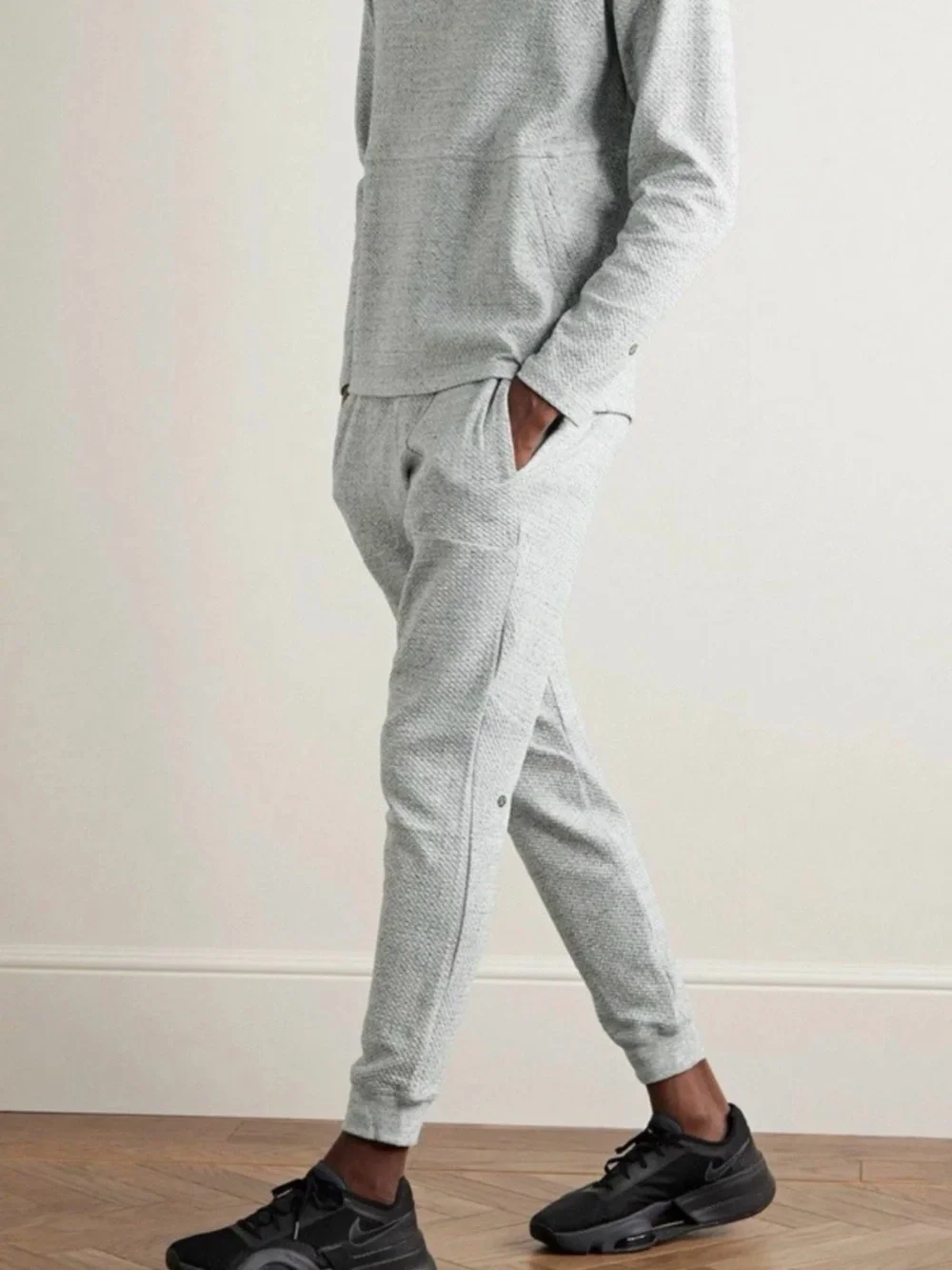 Lululemon athletica SET - Hoodie and pants/ joggers Heathered Gray- Mens size XS